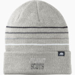 Covenant Scots TravisMathew Striped Cuffed Beanie Front Thumbnail