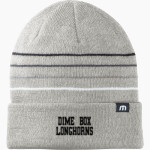 DIME BOX HIGH SCHOOL LONGHORNS <span class="pdp-name-mascot">DIME BOX LONGHORNS</span> TravisMathew Striped Cuffed Beanie Front Thumbnail