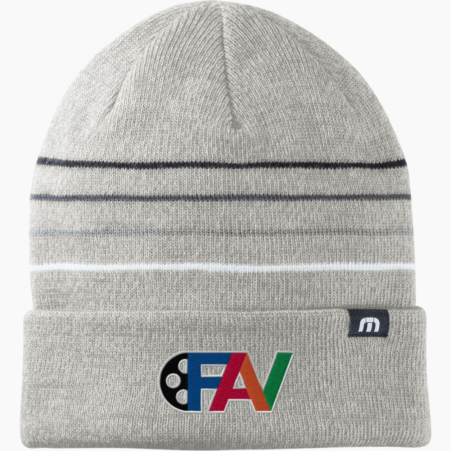 King Tech High School Online Apparel Store TravisMathew Striped Cuffed Beanie