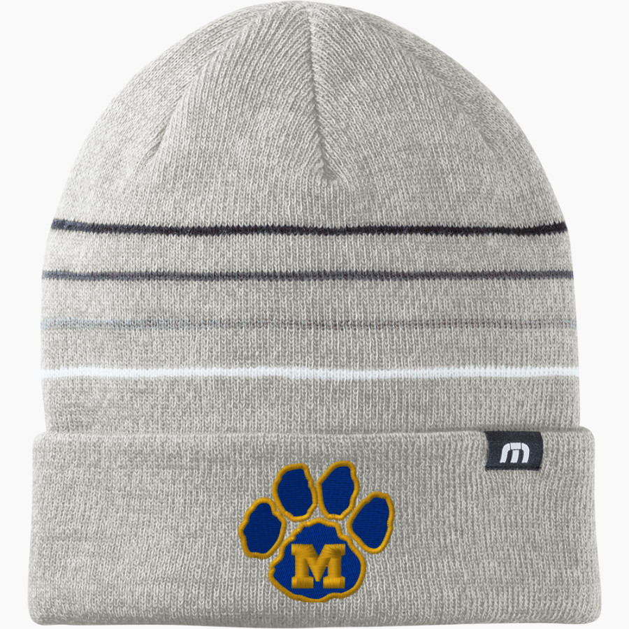 Mercy High School Tigers Online Store TravisMathew Striped Cuffed Beanie