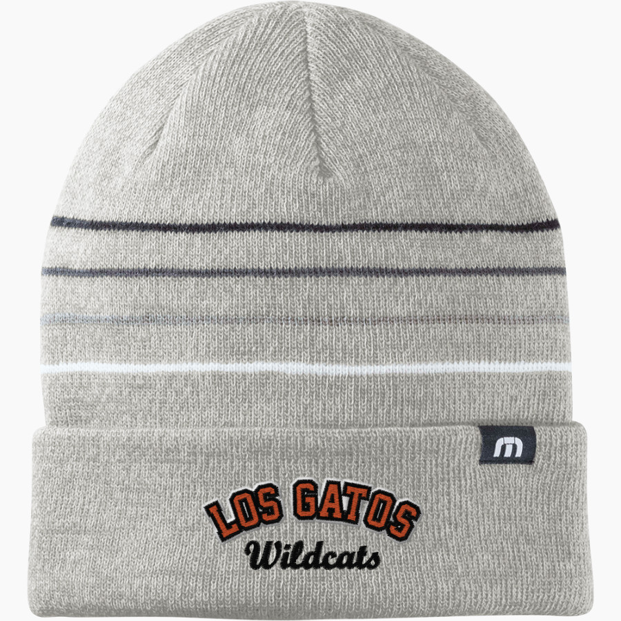 LOS GATOS HIGH SCHOOL WILDCATS <span class="pdp-name-mascot">LOS GATOS WILDCATS</span> TravisMathew Striped Cuffed Beanie