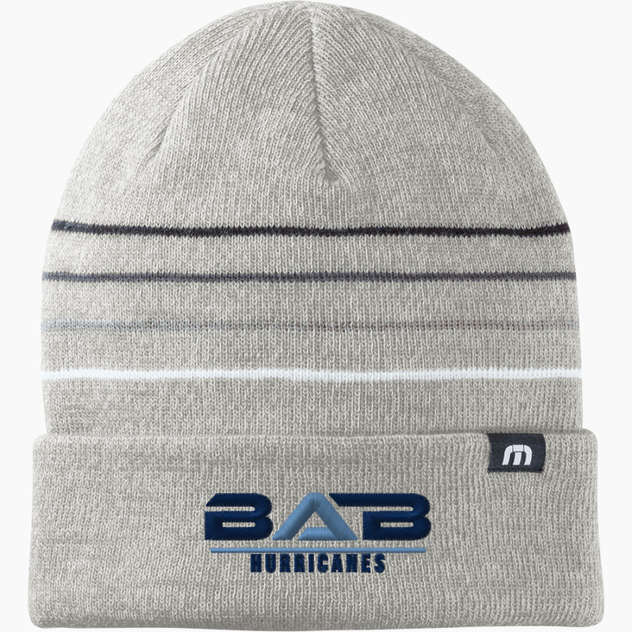 Tampa Youth Basketball Association TravisMathew Striped Cuffed Beanie