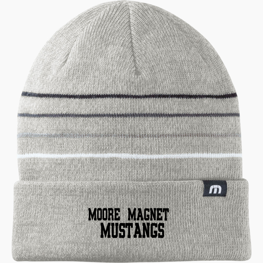 Moore Magnet Mustangs <span class="pdp-name-mascot">Moore Magnet Mustangs</span> TravisMathew Striped Cuffed Beanie