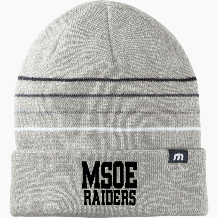 Milwaukee School of Engineering TravisMathew Striped Cuffed Beanie
