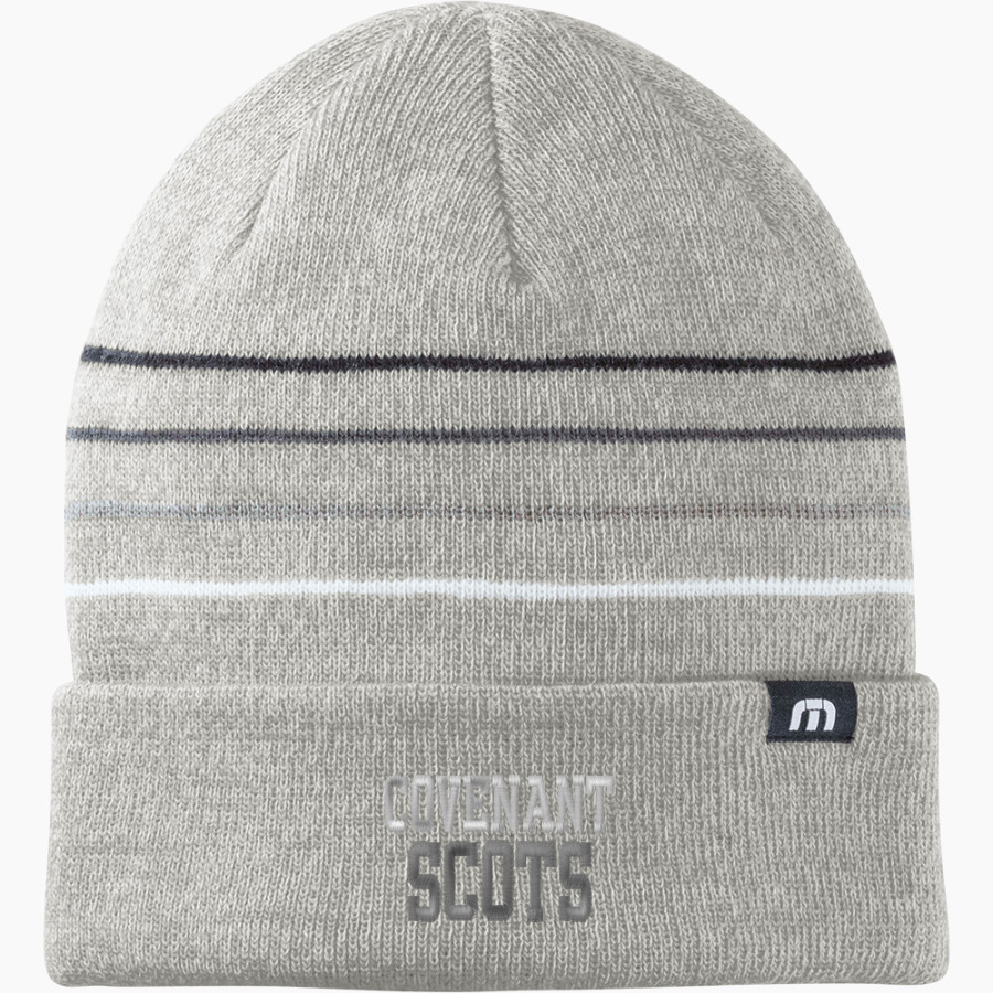Covenant Scots TravisMathew Striped Cuffed Beanie