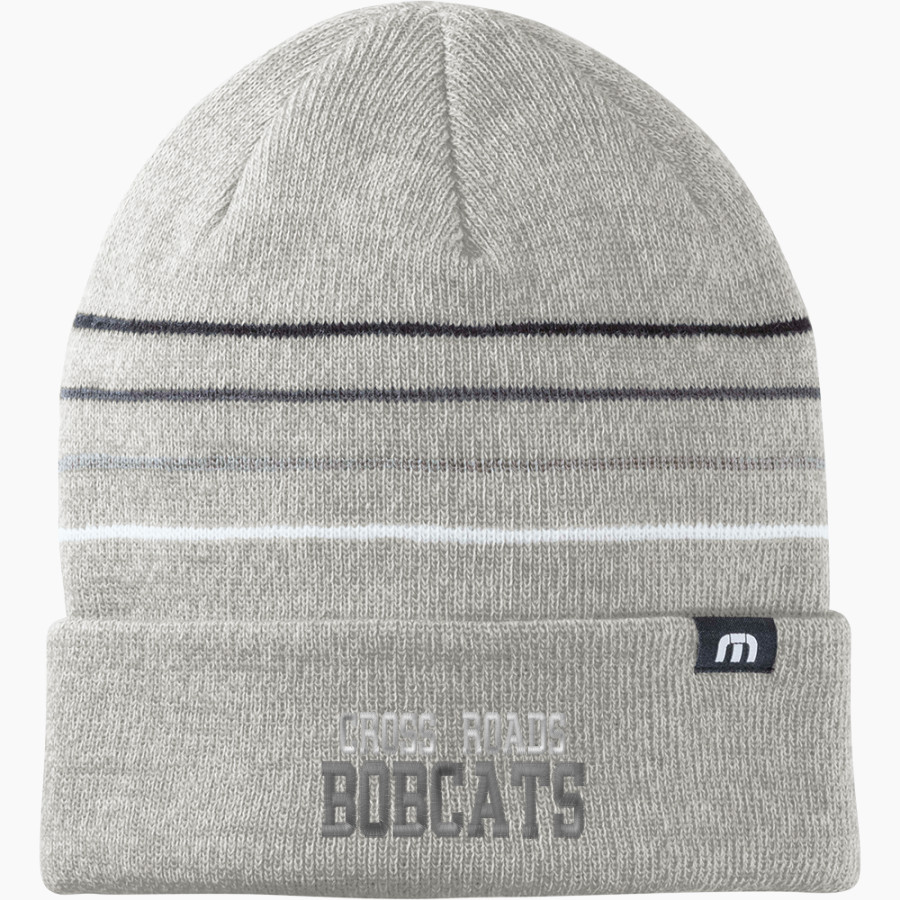 CROSS ROADS HIGH SCHOOL BOBCATS <span class="pdp-name-mascot">CROSS ROADS BOBCATS</span> TravisMathew Striped Cuffed Beanie
