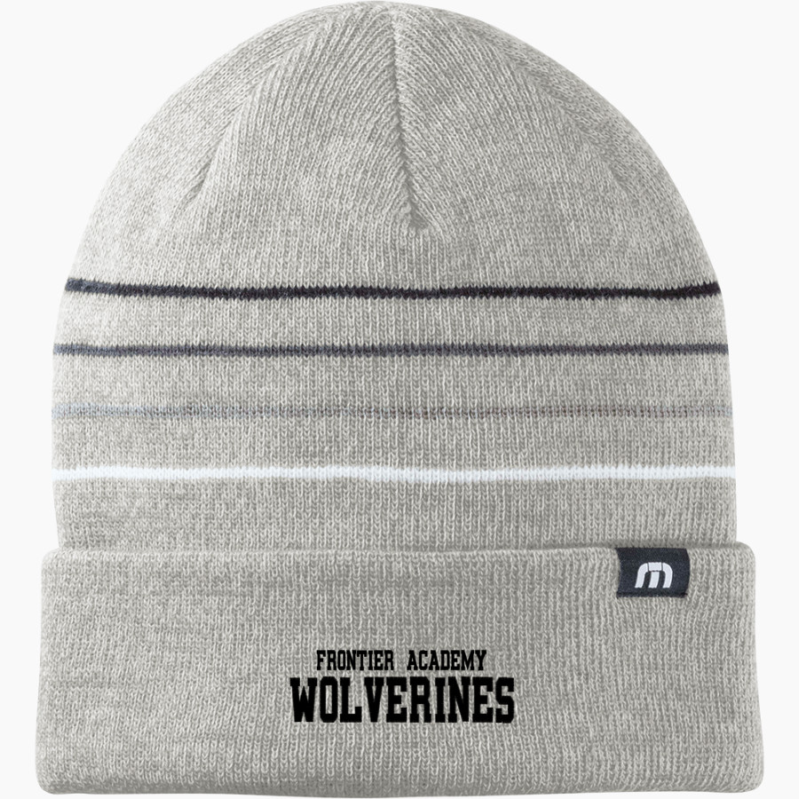 Frontier Academy Wolverines <span class="pdp-name-mascot">Frontier Academy Wolverines</span> TravisMathew Striped Cuffed Beanie