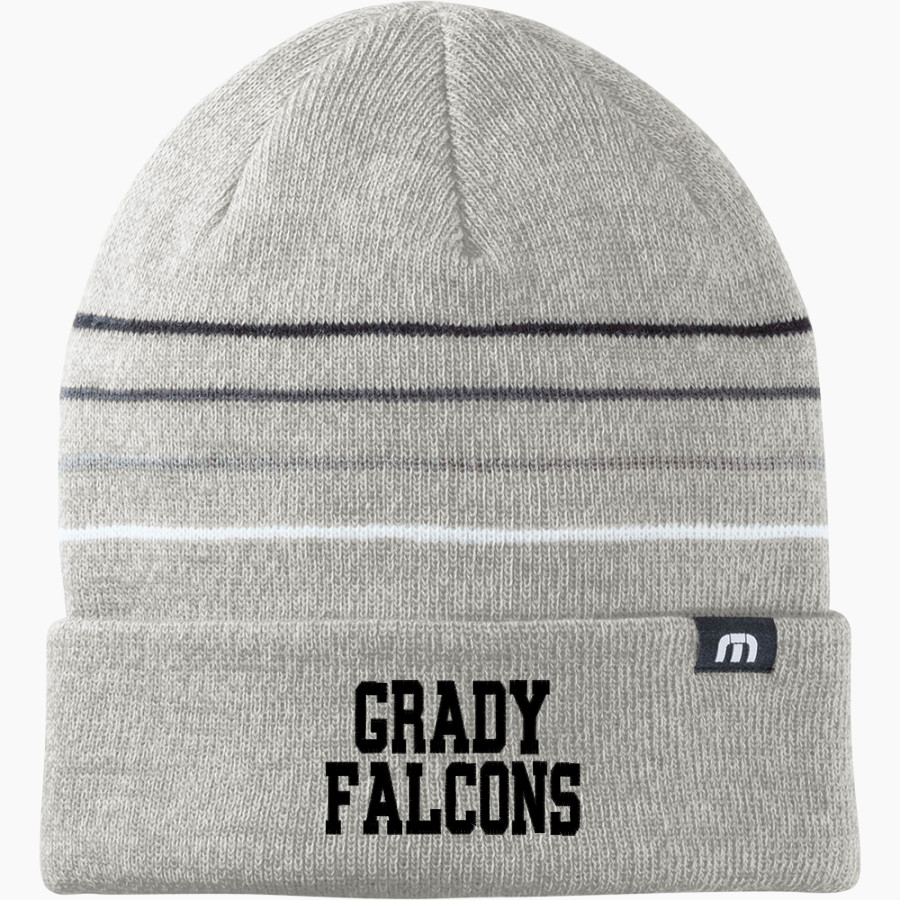 WM E GRADY VOC TECH SCHOOL FALCONS TravisMathew Striped Cuffed Beanie