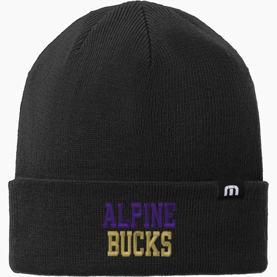 ALPINE HIGH SCHOOL BUCKS <span class="pdp-name-mascot">ALPINE BUCKS</span> TravisMathew Solid Cuffed Beanie