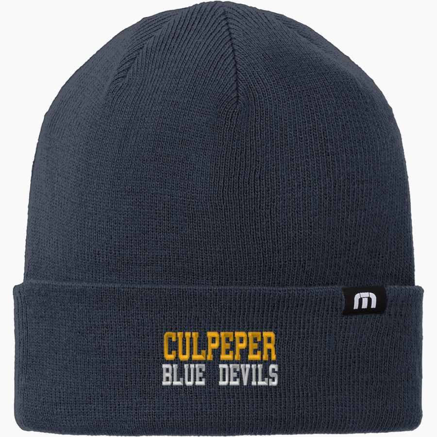 CULPEPER HIGH SCHOOL BLUE DEVILS <span class="pdp-name-mascot">CULPEPER BLUE DEVILS</span> TravisMathew Solid Cuffed Beanie
