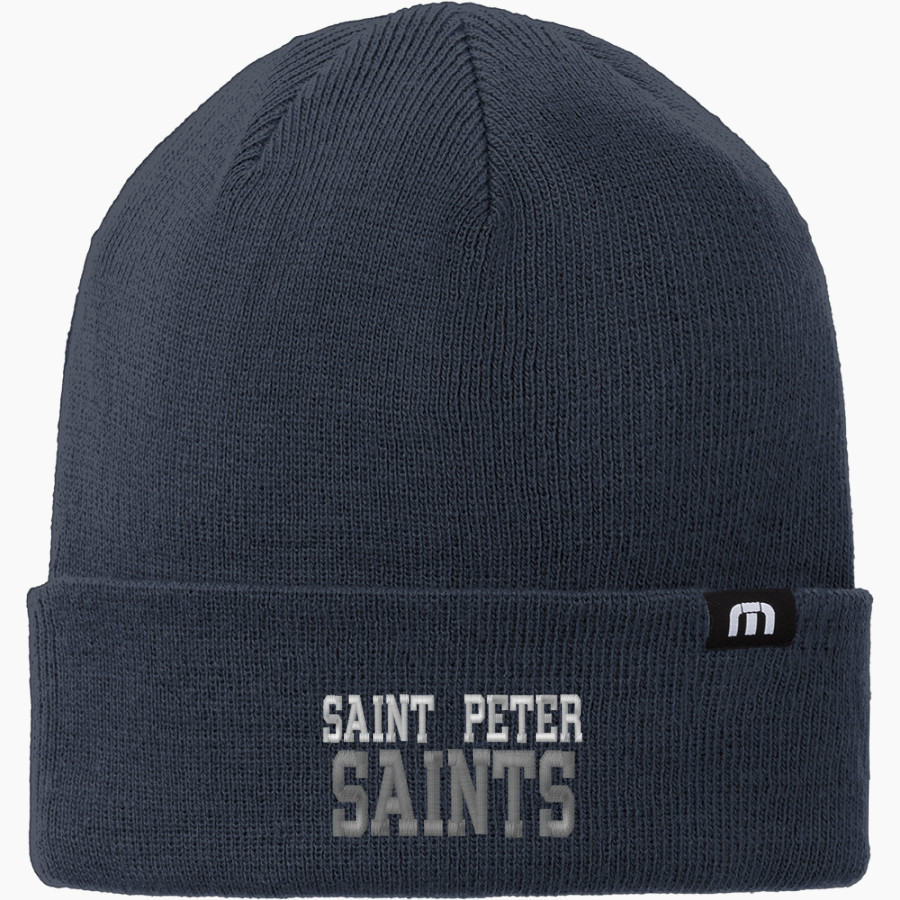 Saint Peter High School SAINTS ONLINE STORE <span class="pdp-name-mascot">Saint Peter Saints</span> TravisMathew Solid Cuffed Beanie