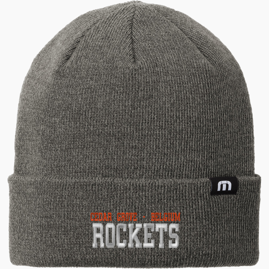 CEDAR GROVE-BELGIUM HIGH SCHOOL ROCKETS <span class="pdp-name-mascot">CEDAR GROVE - BELGIUM ROCKETS</span> TravisMathew Solid Cuffed Beanie