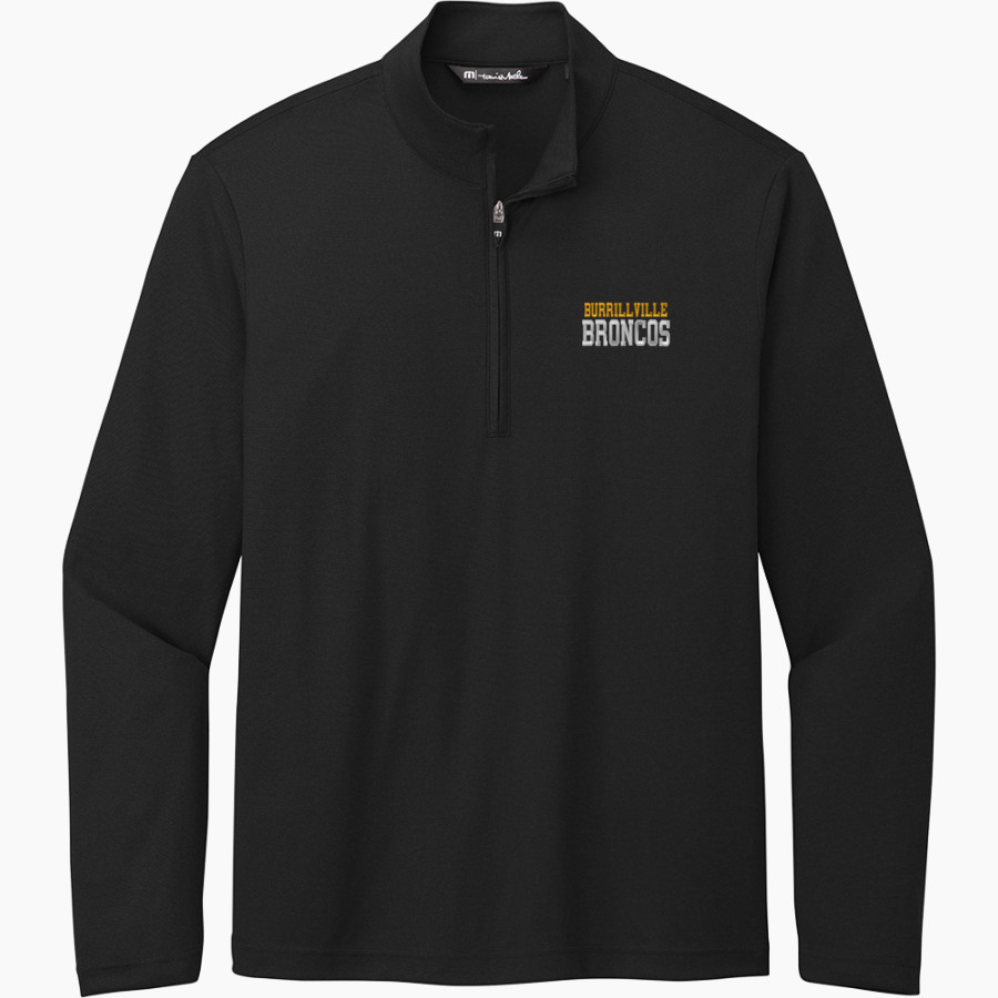 Burrillville Broncos TravisMathew Men's Coto Performance 1/4-Zip