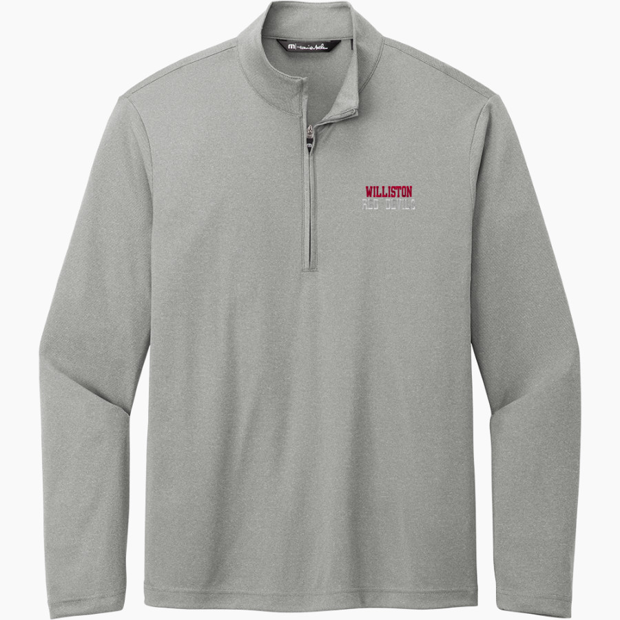 WILLISTON HIGH SCHOOL RED DEVILS TravisMathew Men's Coto Performance 1/4-Zip