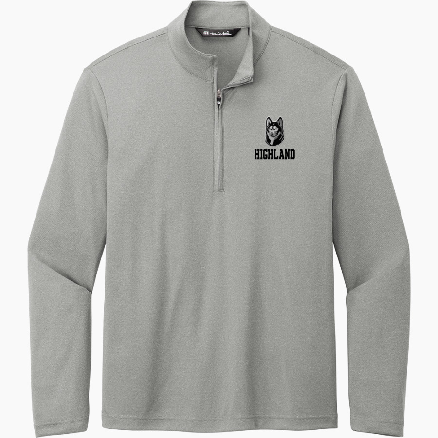 HIGHLAND HIGH SCHOOL HUSKIES TravisMathew Men's Coto Performance 1/4-Zip