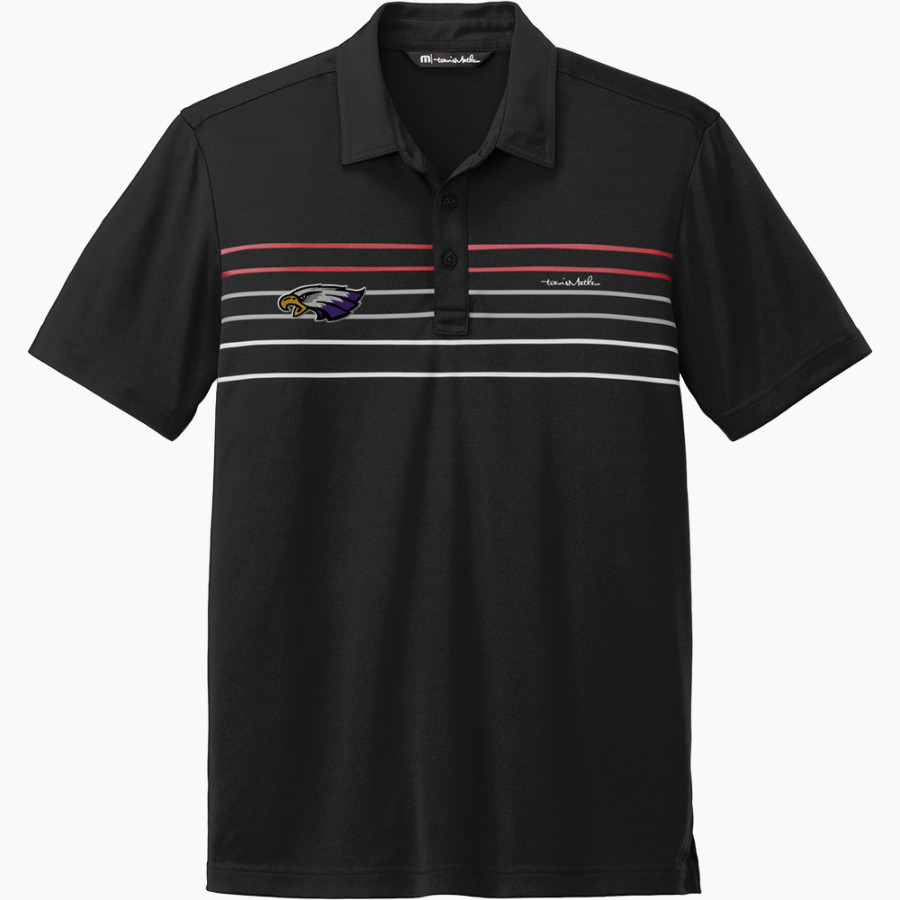 RED WING HIGH SCHOOL WINGERS <span class="pdp-name-mascot">RED WING WINGERS</span> TravisMathew Men's Coto Performance Chest Stripe Polo