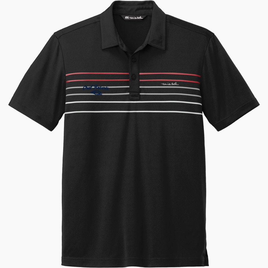 Oral Roberts Golden Eagles <span class="pdp-name-mascot">Oral Roberts Golden Eagles</span> TravisMathew Men's Coto Performance Chest Stripe Polo