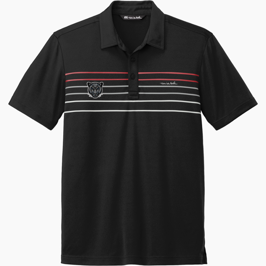 Pearson Panthers TravisMathew Men's Coto Performance Chest Stripe Polo