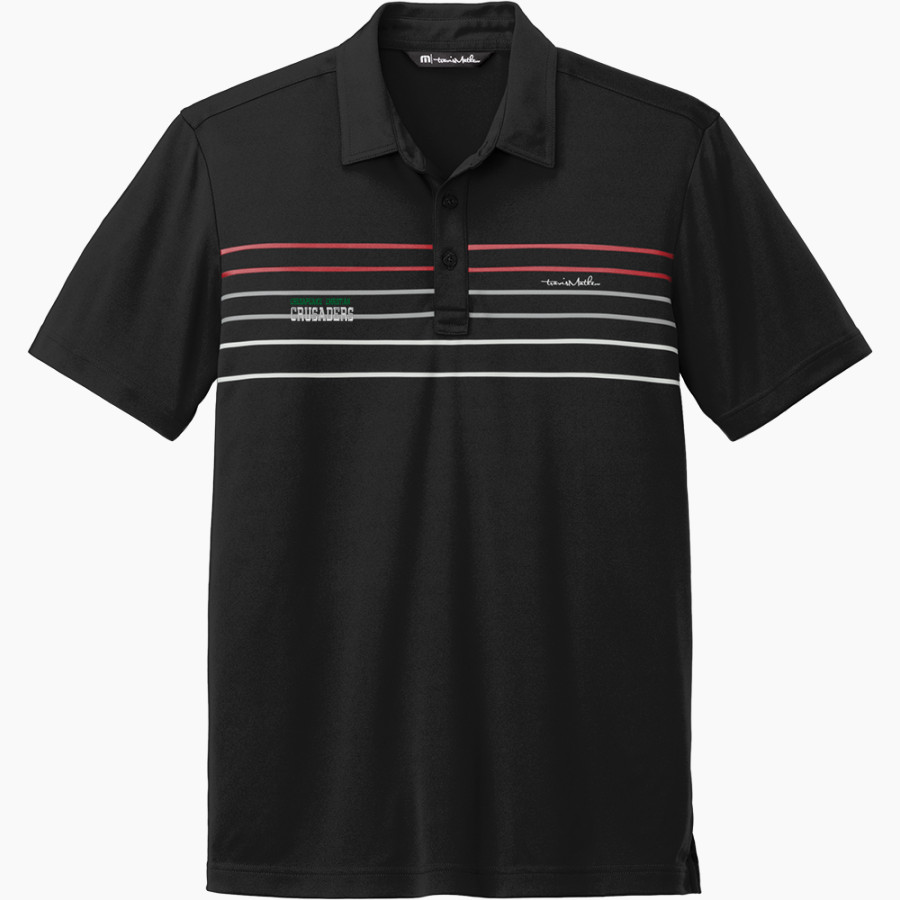 Chesapeake Christian Crusaders <span class="pdp-name-mascot">Chesapeake Christian Crusaders</span> TravisMathew Men's Coto Performance Chest Stripe Polo