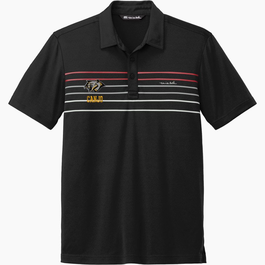 Canjo Cougars <span class="pdp-name-mascot">Canjo Cougars</span> TravisMathew Men's Coto Performance Chest Stripe Polo