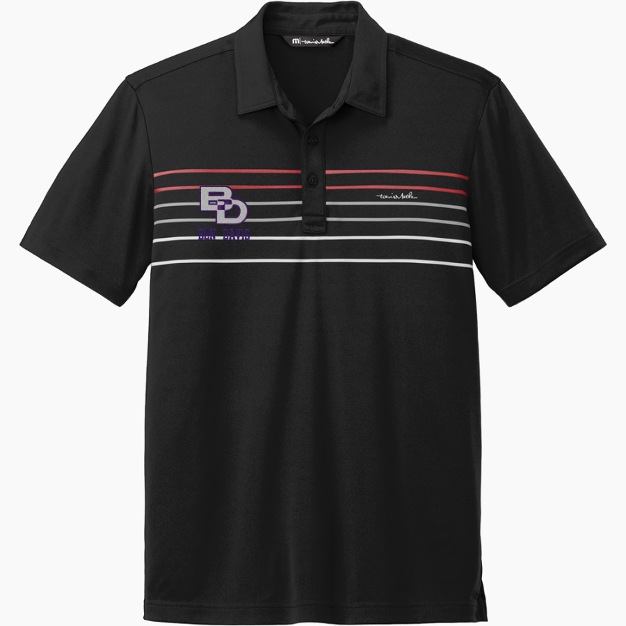 Ben Davis Giants TravisMathew Men's Coto Performance Chest Stripe Polo