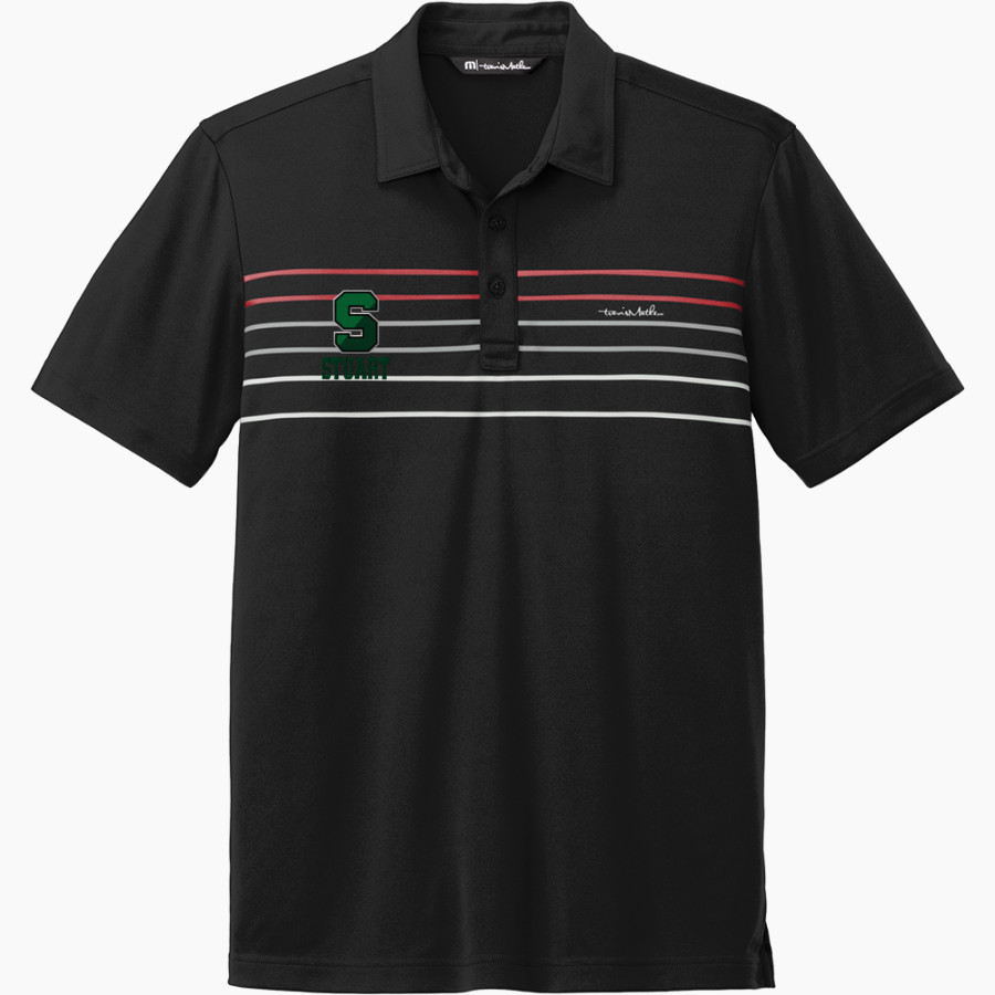 Stuart Tartans TravisMathew Men's Coto Performance Chest Stripe Polo