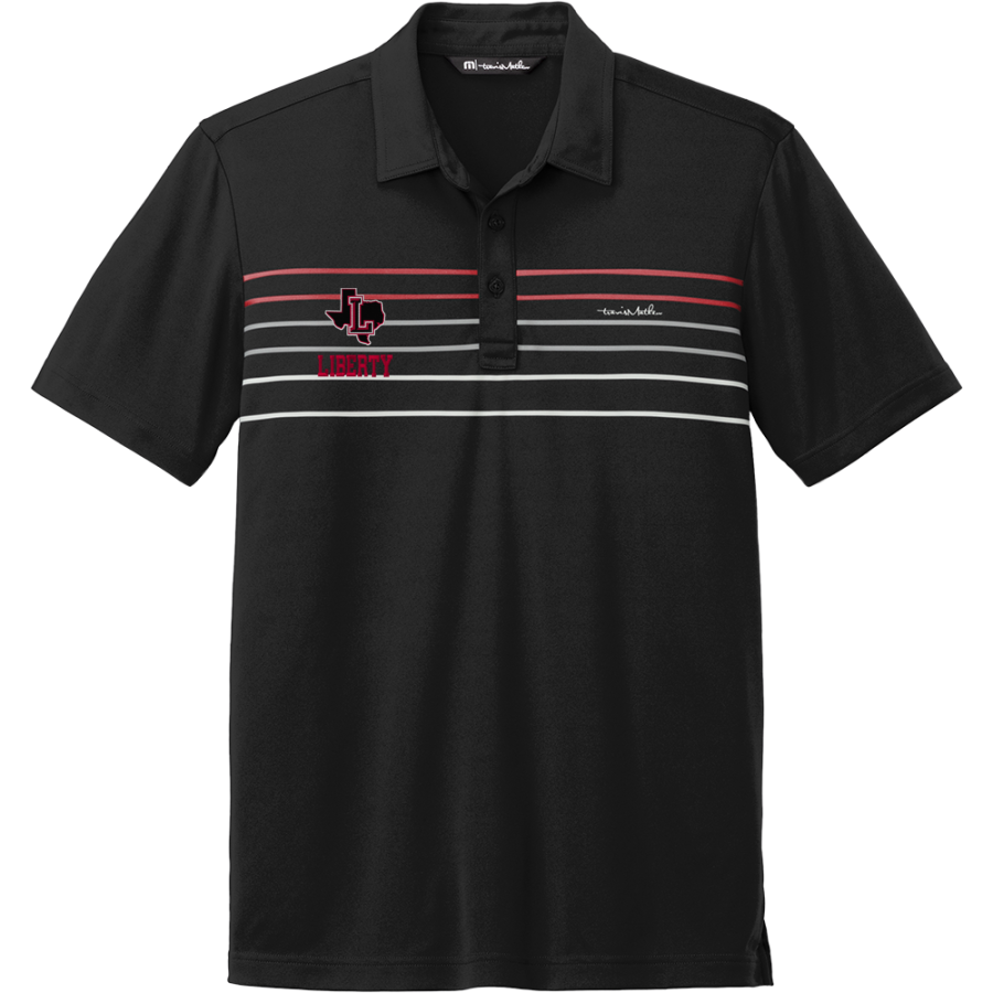 LIBERTY HIGH SCHOOL REDHAWKS <span class="pdp-name-mascot">LIBERTY REDHAWKS</span> TravisMathew Men's Coto Performance Chest Stripe Polo
