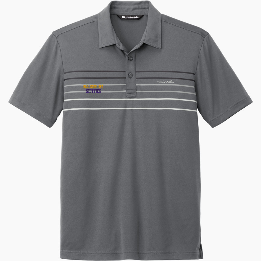 Ballston Spa Scotties The Official Online Store <span class="pdp-name-mascot">Baaston Spa Scotties</span> TravisMathew Men's Coto Performance Chest Stripe Polo