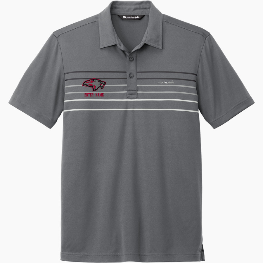 Cardinal Stritch Wolves <span class="pdp-name-mascot">Cardinal Stritch Wolves</span> TravisMathew Men's Coto Performance Chest Stripe Polo