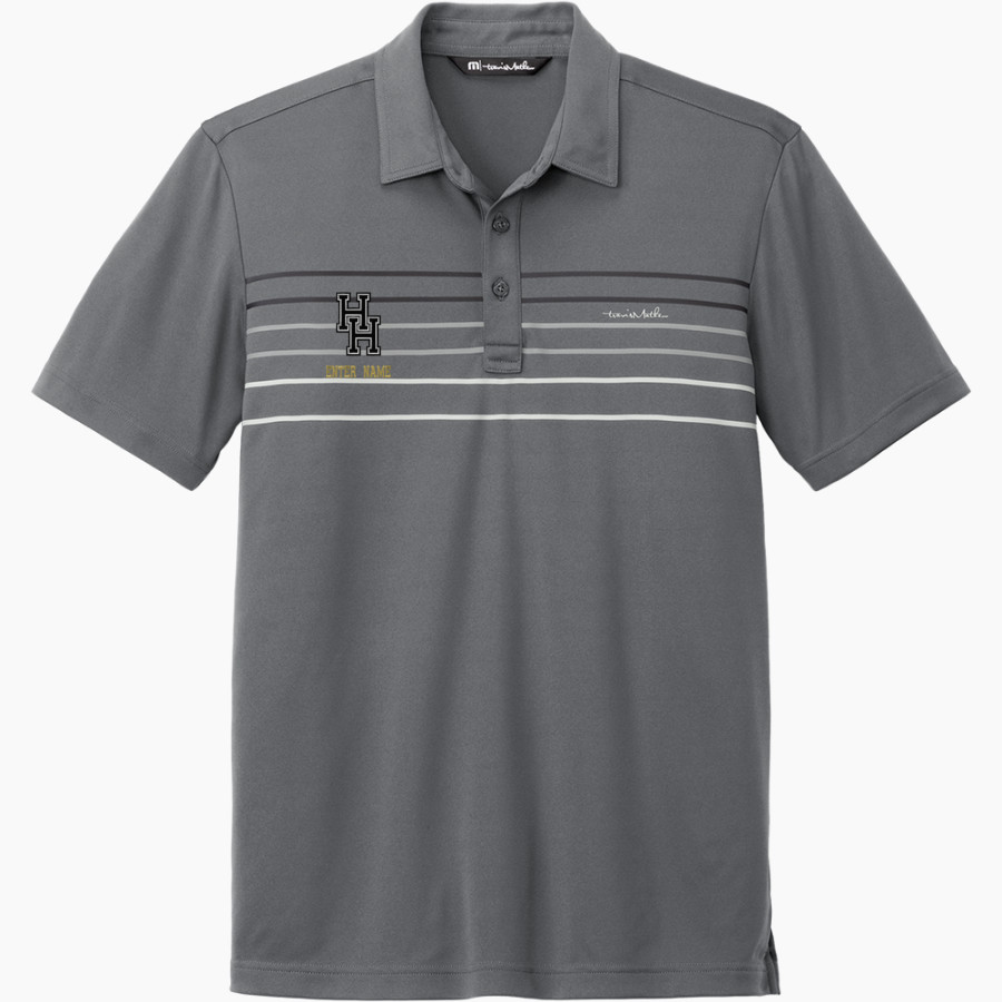 HIGHLAND HIGH SCHOOL RAMS <span class="pdp-name-mascot">HIGHLAND RAMS</span> TravisMathew Men's Coto Performance Chest Stripe Polo
