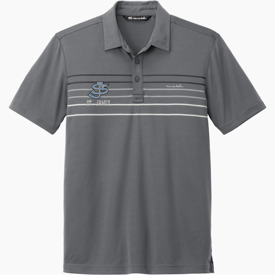 St. James Sharks <span class="pdp-name-mascot">St. James Sharks</span> TravisMathew Men's Coto Performance Chest Stripe Polo