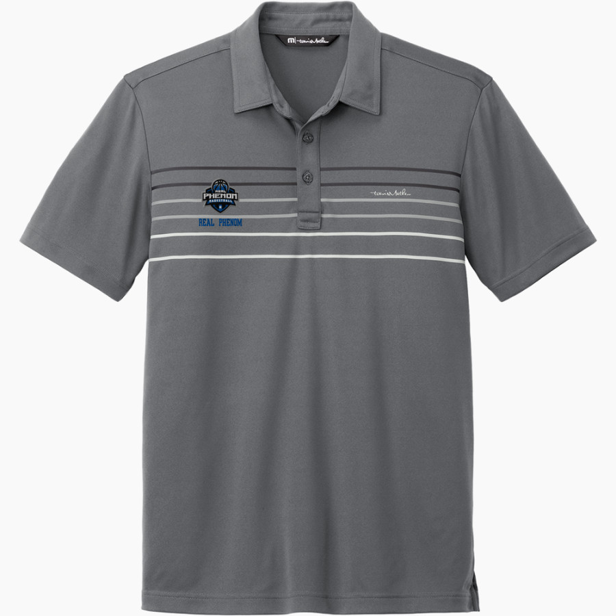 Real Phenom Basketball <span class="pdp-name-mascot">Real Phenom Basketball Club</span> TravisMathew Men's Coto Performance Chest Stripe Polo