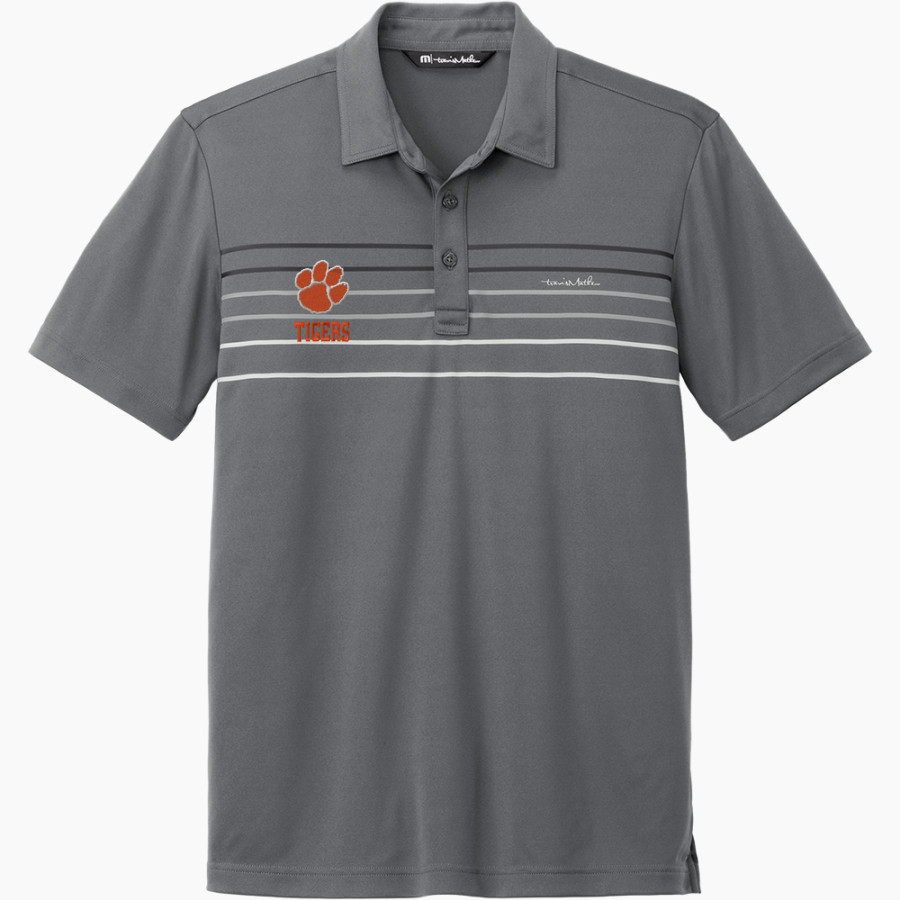 Globe Tigers TravisMathew Men's Coto Performance Chest Stripe Polo