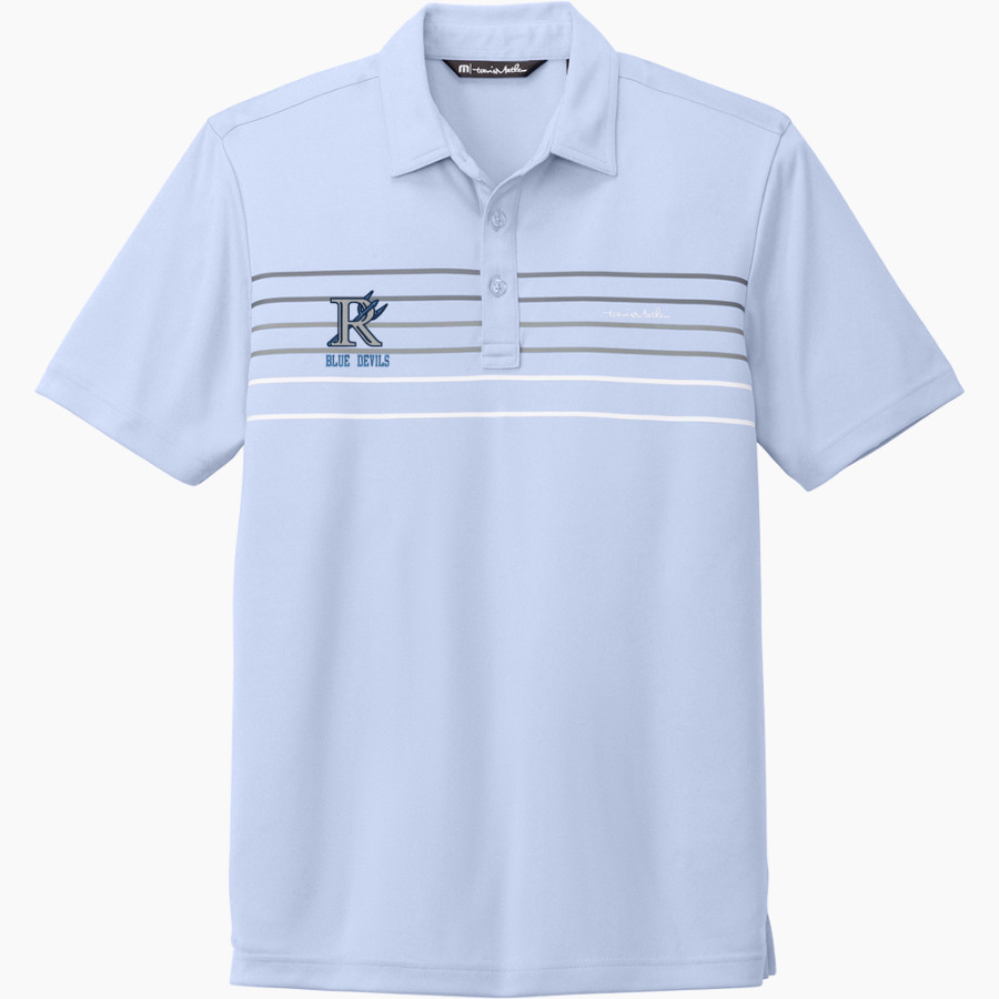 RICHMOND HIGH SCHOOL BLUE DEVILS <span class="pdp-name-mascot">RICHMOND BLUE DEVILS</span> TravisMathew Men's Coto Performance Chest Stripe Polo