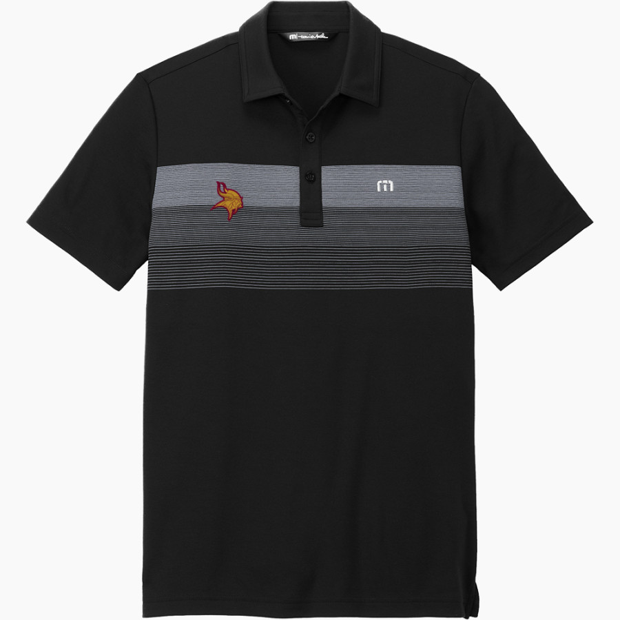 VOORHEES VIKINGS official sideline store TravisMathew Men's Coastal Chest Stripe Polo