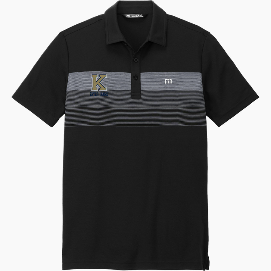 KINGFISHER HIGH SCHOOL YELLOWJACKETS <span class="pdp-name-mascot">KINGFISHER YELLOWJACKETS</span> TravisMathew Men's Coastal Chest Stripe Polo