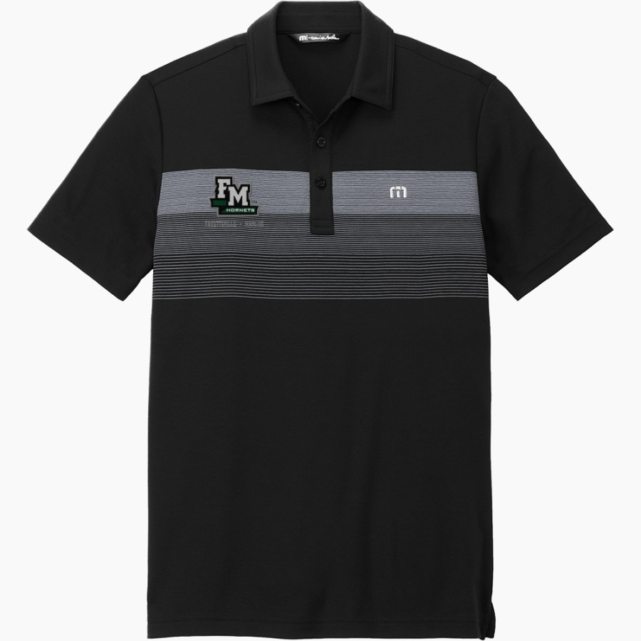 FAYETTEVILLE-MANLIUS HORNETS #FMHORNETPRIDE TravisMathew Men's Coastal Chest Stripe Polo