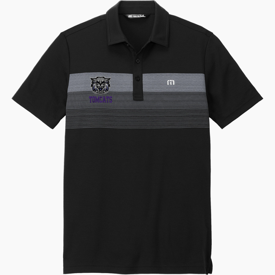 HAYWOOD TOMCATS ONLINE STORE <span class="pdp-name-mascot">HAYWOOD TOMCATS</span> TravisMathew Men's Coastal Chest Stripe Polo