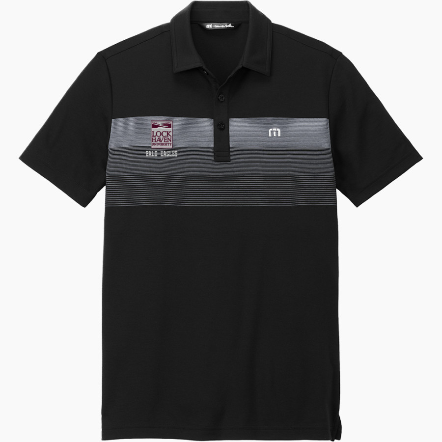Lock Haven Bald Eagles TravisMathew Men's Coastal Chest Stripe Polo