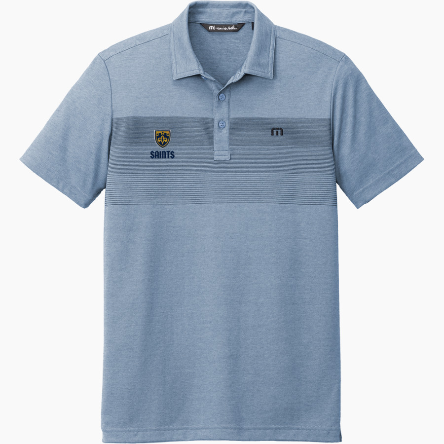 St. Scholastica Saints <span class="pdp-name-mascot">College of St. Scholastica Saints</span> TravisMathew Men's Coastal Chest Stripe Polo