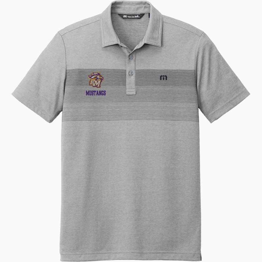 Rolling Meadows Mustangs <span class="pdp-name-mascot">Rolling Meadows High School Mustangs</span> TravisMathew Men's Coastal Chest Stripe Polo