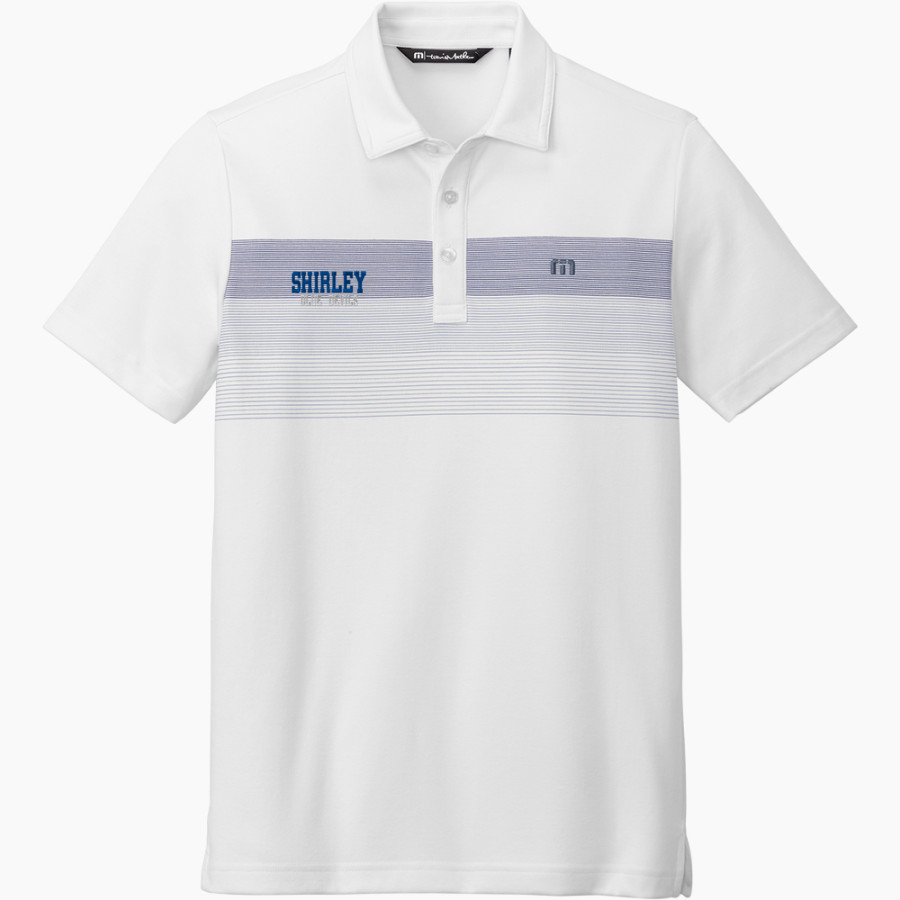 SHIRLEY HIGH SCHOOL BLUE DEVILS <span class="pdp-name-mascot">SHIRLEY BLUE DEVILS</span> TravisMathew Men's Coastal Chest Stripe Polo
