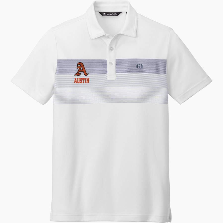 AUSTIN HIGH SCHOOL BLACK BEARS <span class="pdp-name-mascot">AUSTIN BLACK BEARS</span> TravisMathew Men's Coastal Chest Stripe Polo