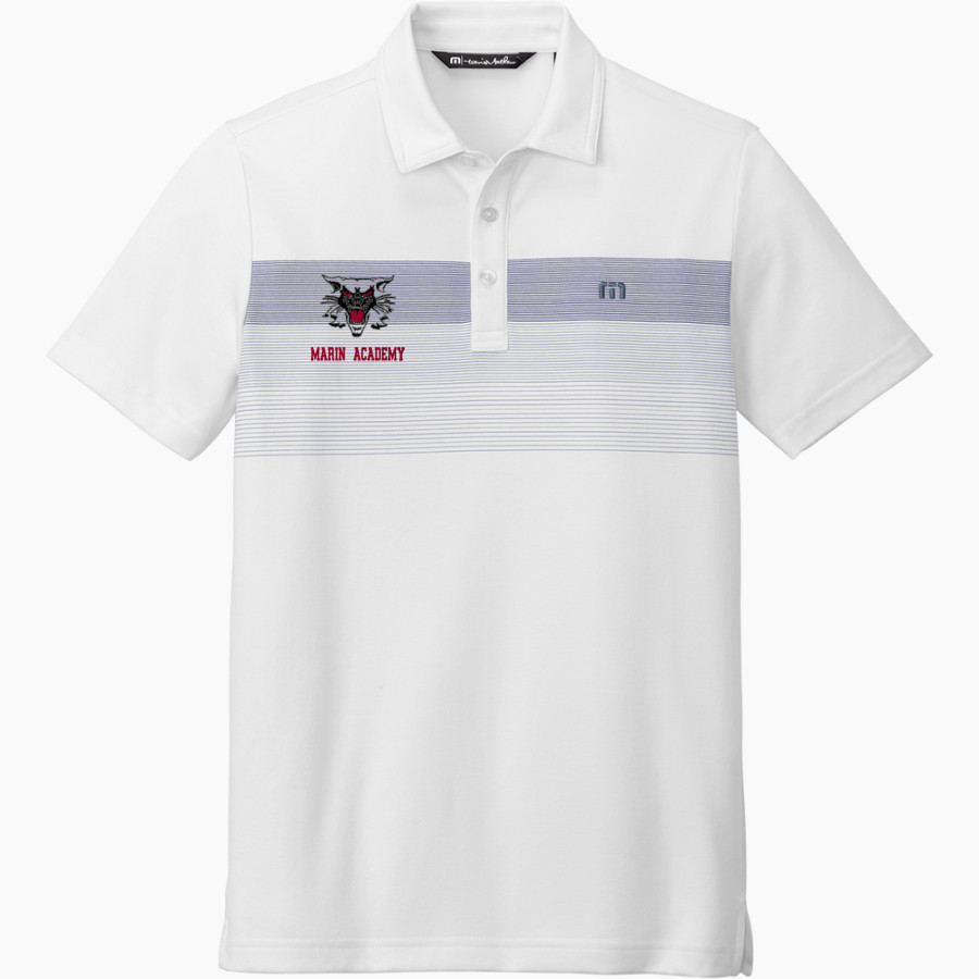 Marin Academy Wildcats <span class="pdp-name-mascot">Marin Academy Wildcats</span> TravisMathew Men's Coastal Chest Stripe Polo