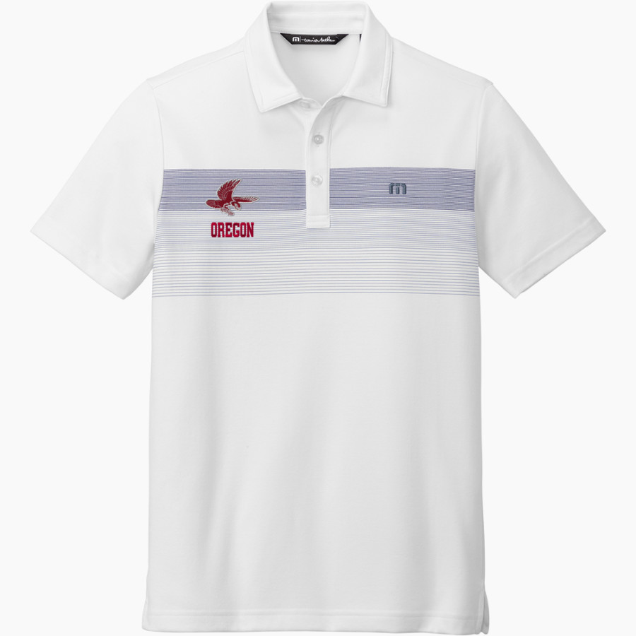 Oregon Hawks TravisMathew Men's Coastal Chest Stripe Polo