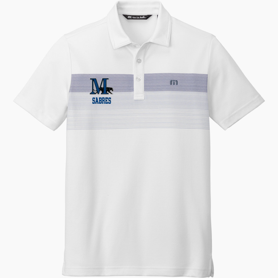 Marian SABRES <span class="pdp-name-mascot">Marian University SABRES</span> TravisMathew Men's Coastal Chest Stripe Polo