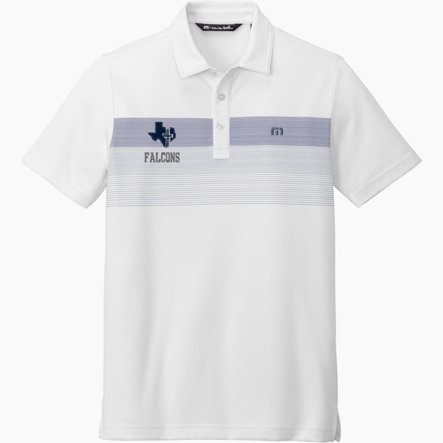 Faith Lutheran Falcons <span class="pdp-name-mascot">Faith Lutheran High School Falcons</span> TravisMathew Men's Coastal Chest Stripe Polo