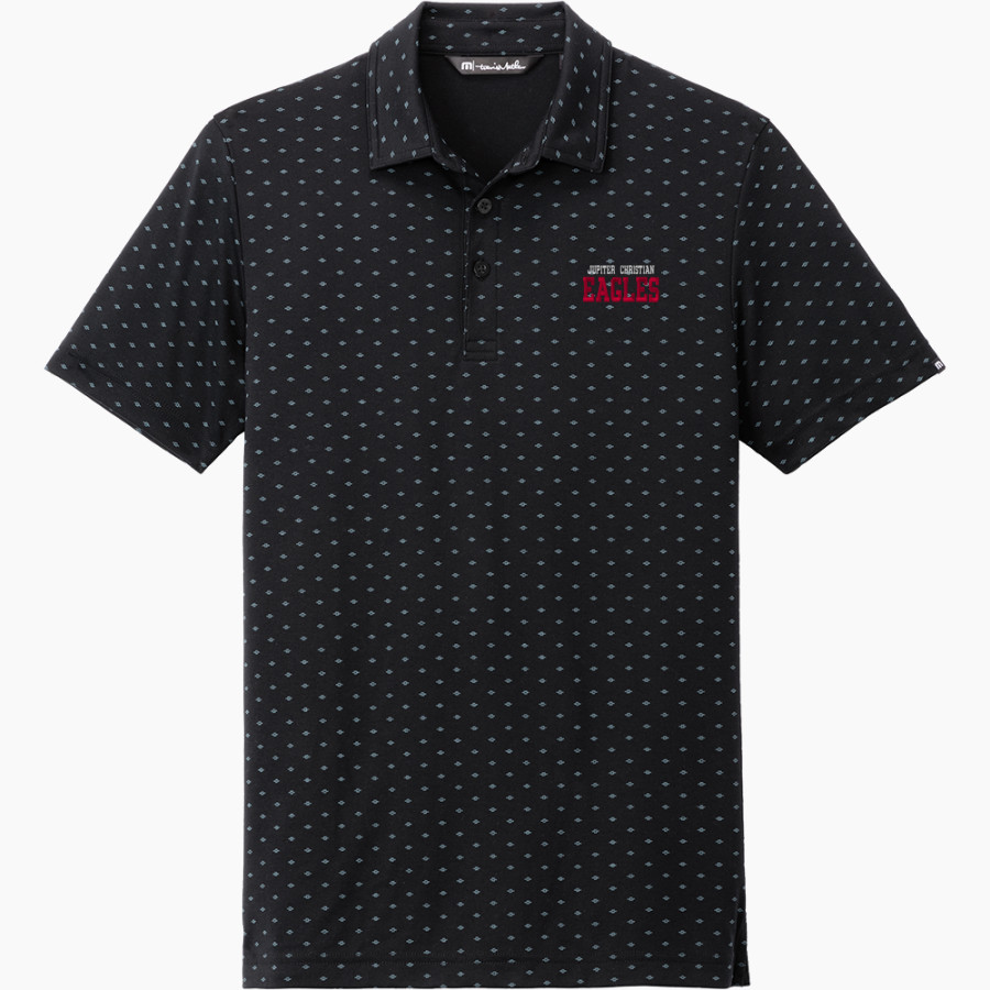 Jupiter Christian Eagles TravisMathew Men's Oceanside Geo Polo