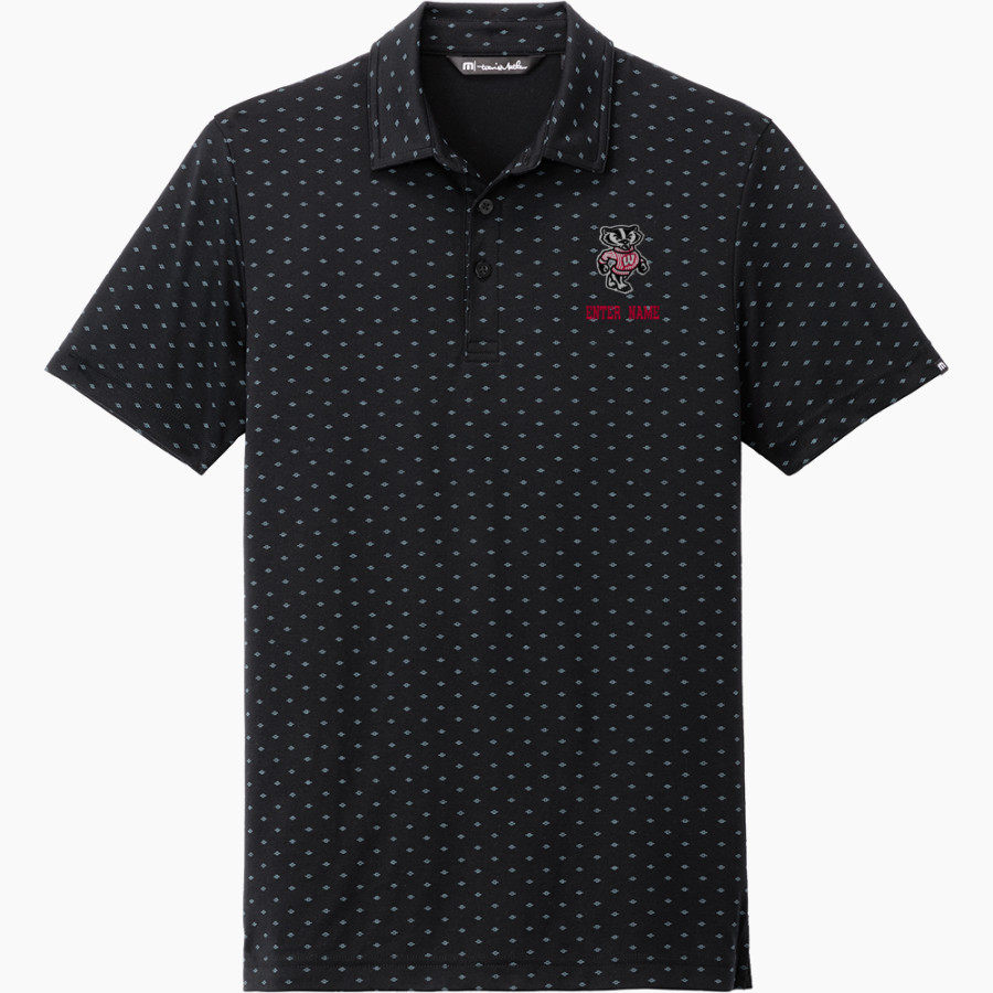 University Of Wisconsin - Madison Badgers <span class="pdp-name-mascot">University Of Wisconsin - Madison Badgers</span> TravisMathew Men's Oceanside Geo Polo