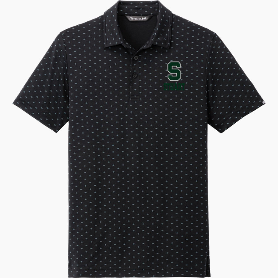 Stuart Tartans TravisMathew Men's Oceanside Geo Polo